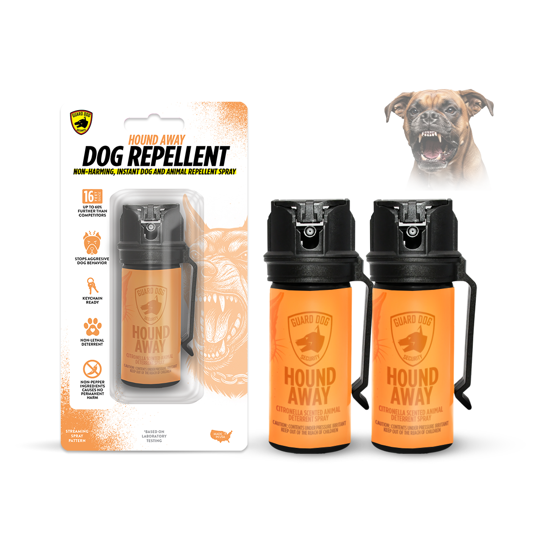 Hound Away Humane Citronella Dog Deterrent Spray for Walkers & Pet Owners