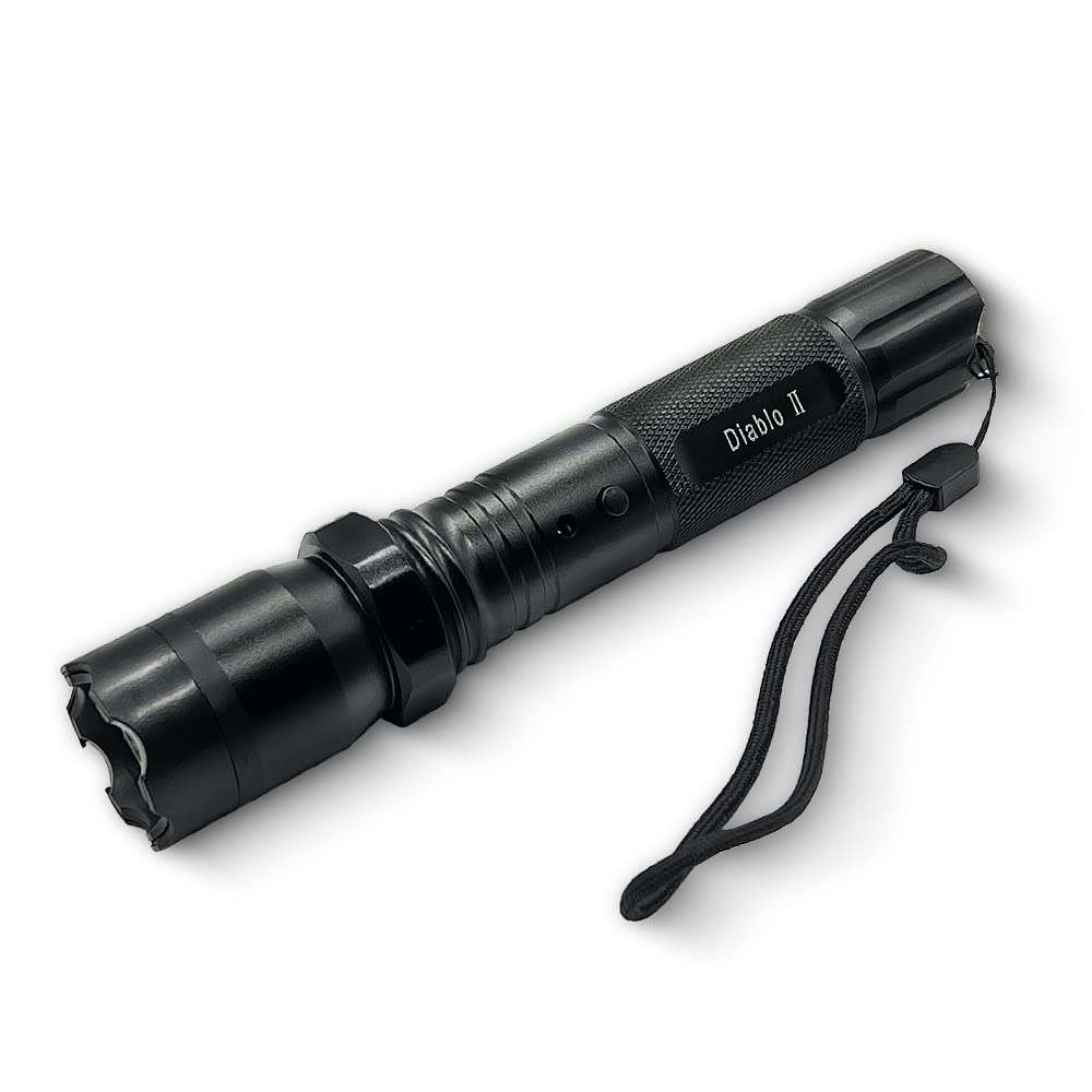 Stun Gun Diablo 2 with Flashlight | 320 Lumen and 3-Function Light