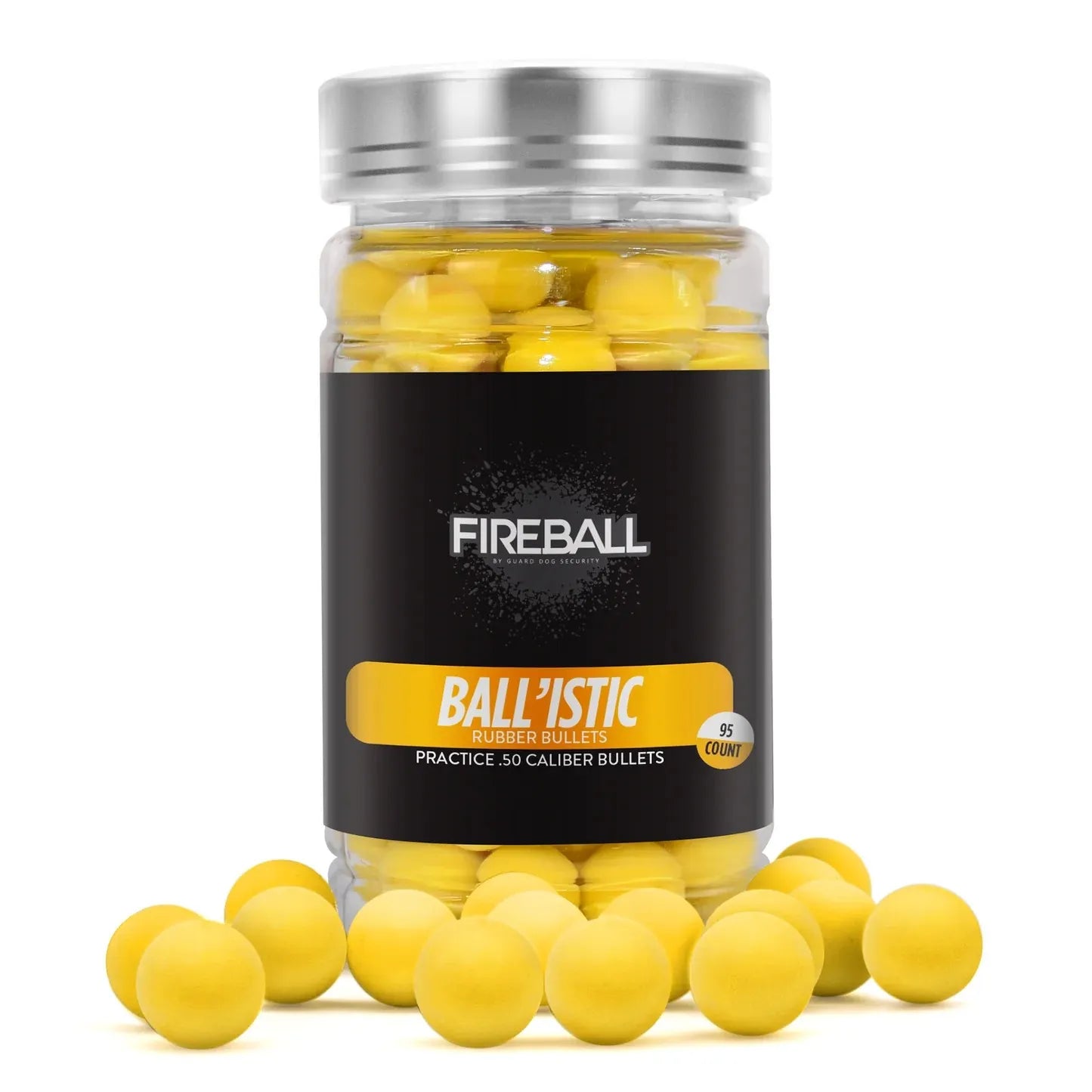 Rubber balls for training and Self Defense | .50 Caliber Reusable