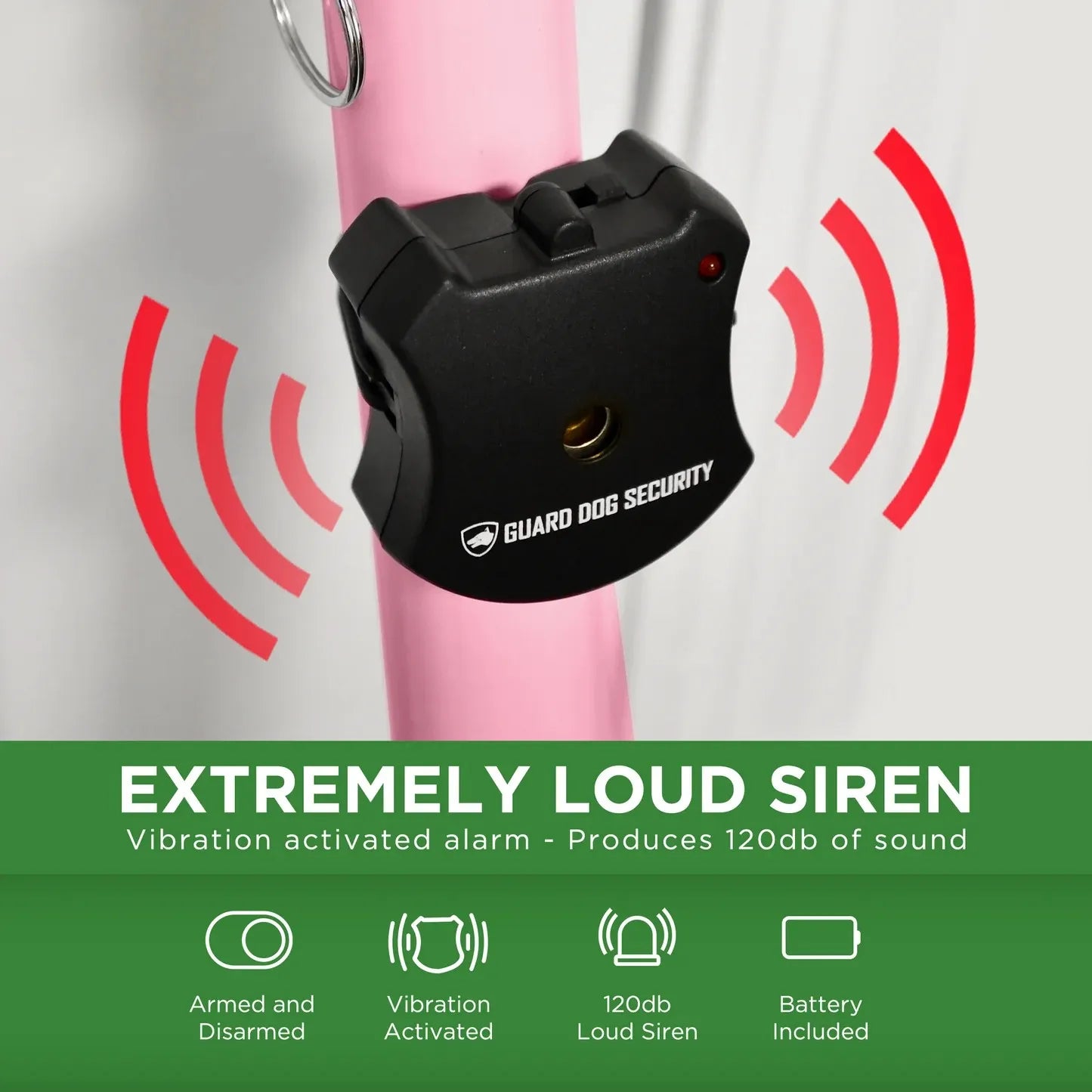 Door Security Bar with Alarm | Front and Patio Door Jammer