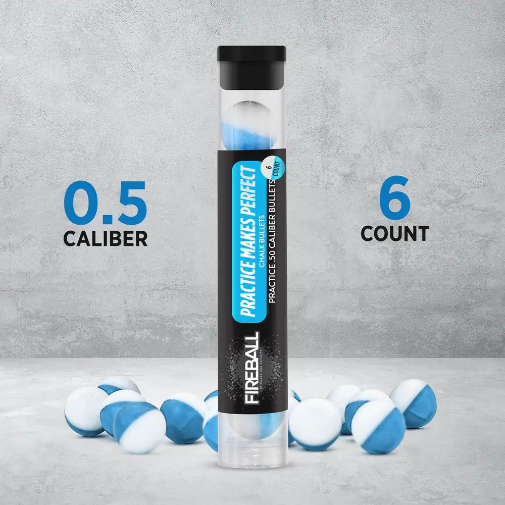 Chalk balls for training and Self Defense | .50 Caliber Inert rounds