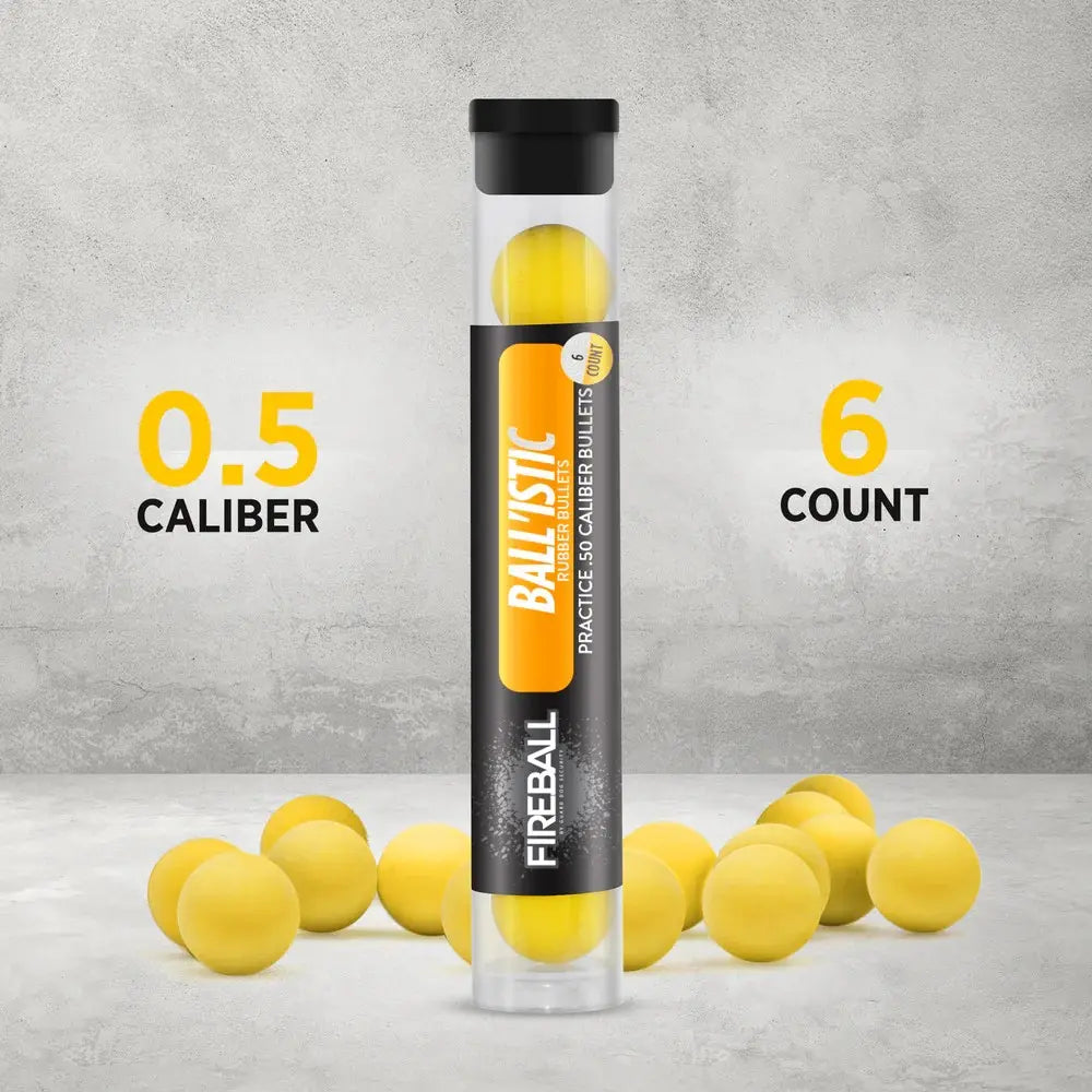 Rubber balls for training and Self Defense | .50 Caliber Reusable