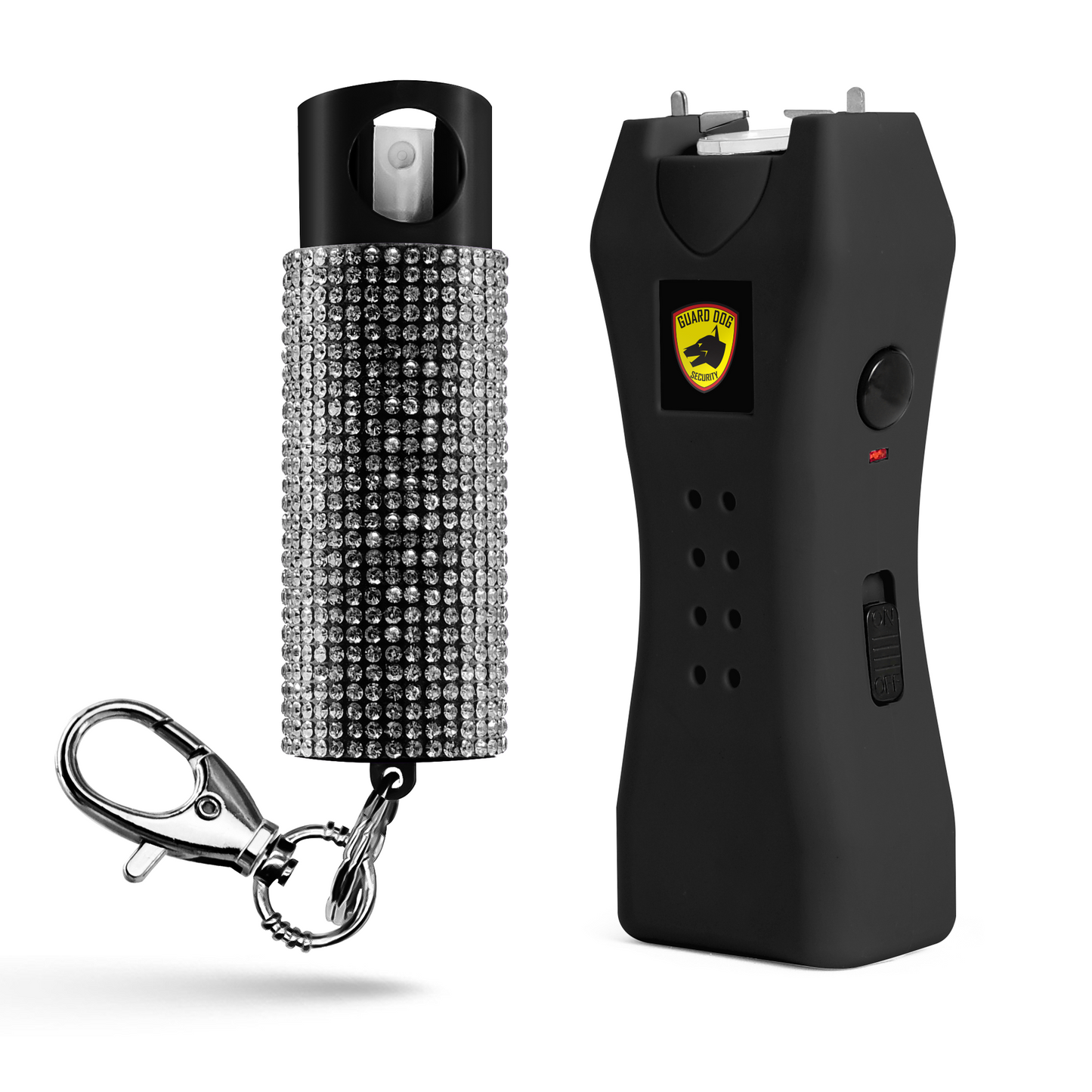 Pepper Spray and Stun Gun Combo with Rechargeable Flashlight