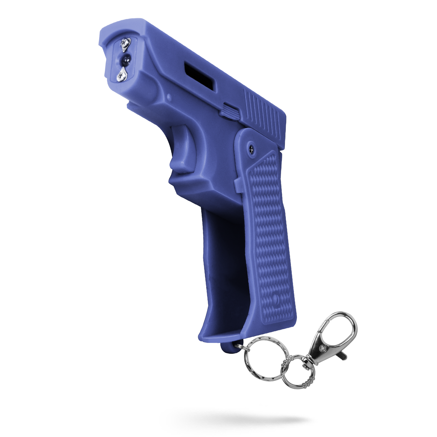 Shot In The Dark, Pistol-Style Stun Gun, Folds Compact and Closed, LED Flashlight