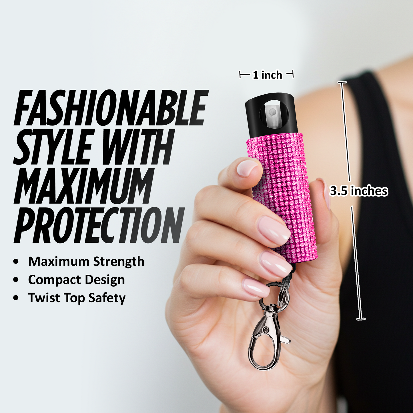 Pepper Spray and Stun Gun Bling it On Combo