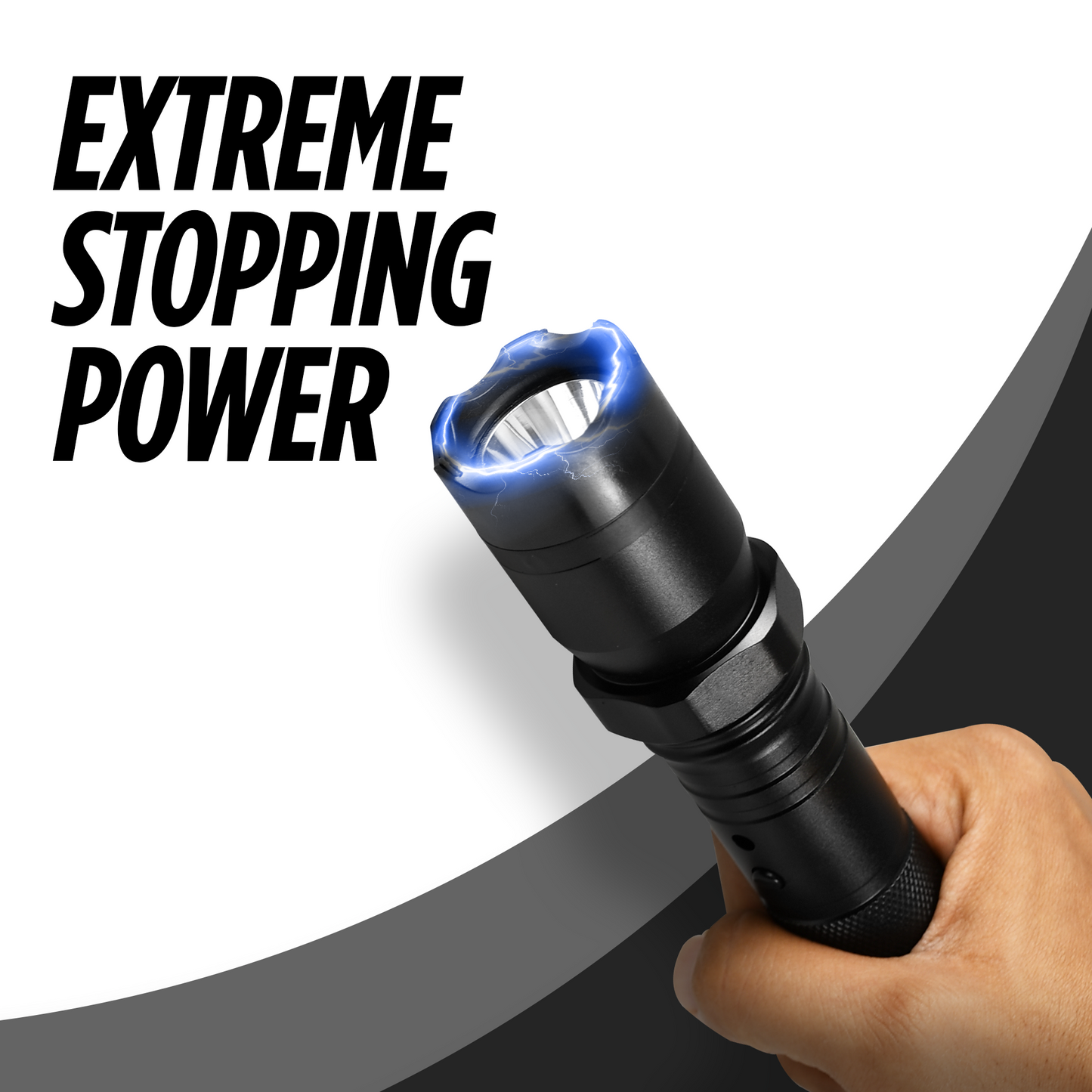 Stun Gun Diablo 2 with Flashlight | 320 Lumen and 3-Function Light