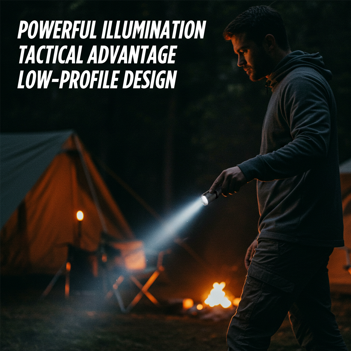 Stun Gun Diablo with Flashlight | 160 Lumen and 3-Function Light