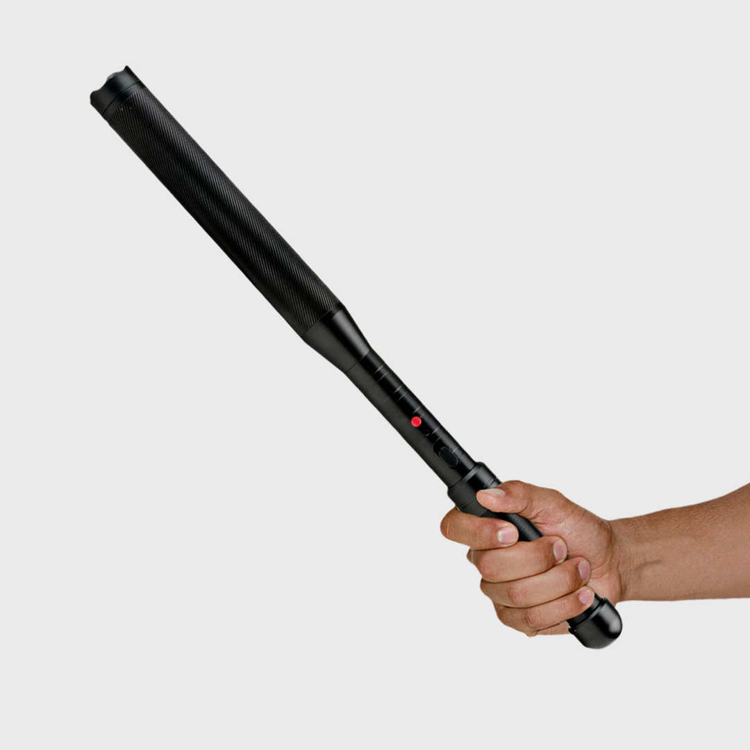 Stun Gun Baton With Flashlight – 260 Lumen 3-Function Light | Titan