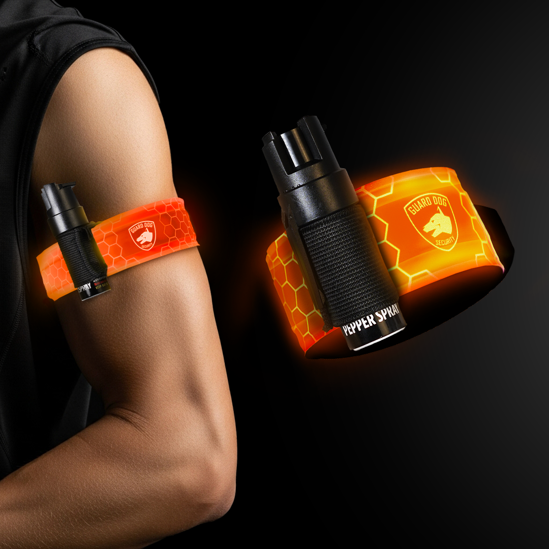 SlapLite LED Armband with Pepper Spray