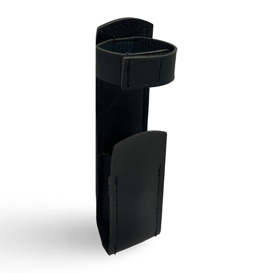 Leather Holster with Belt Loop for Stun Guns and Flashlights -