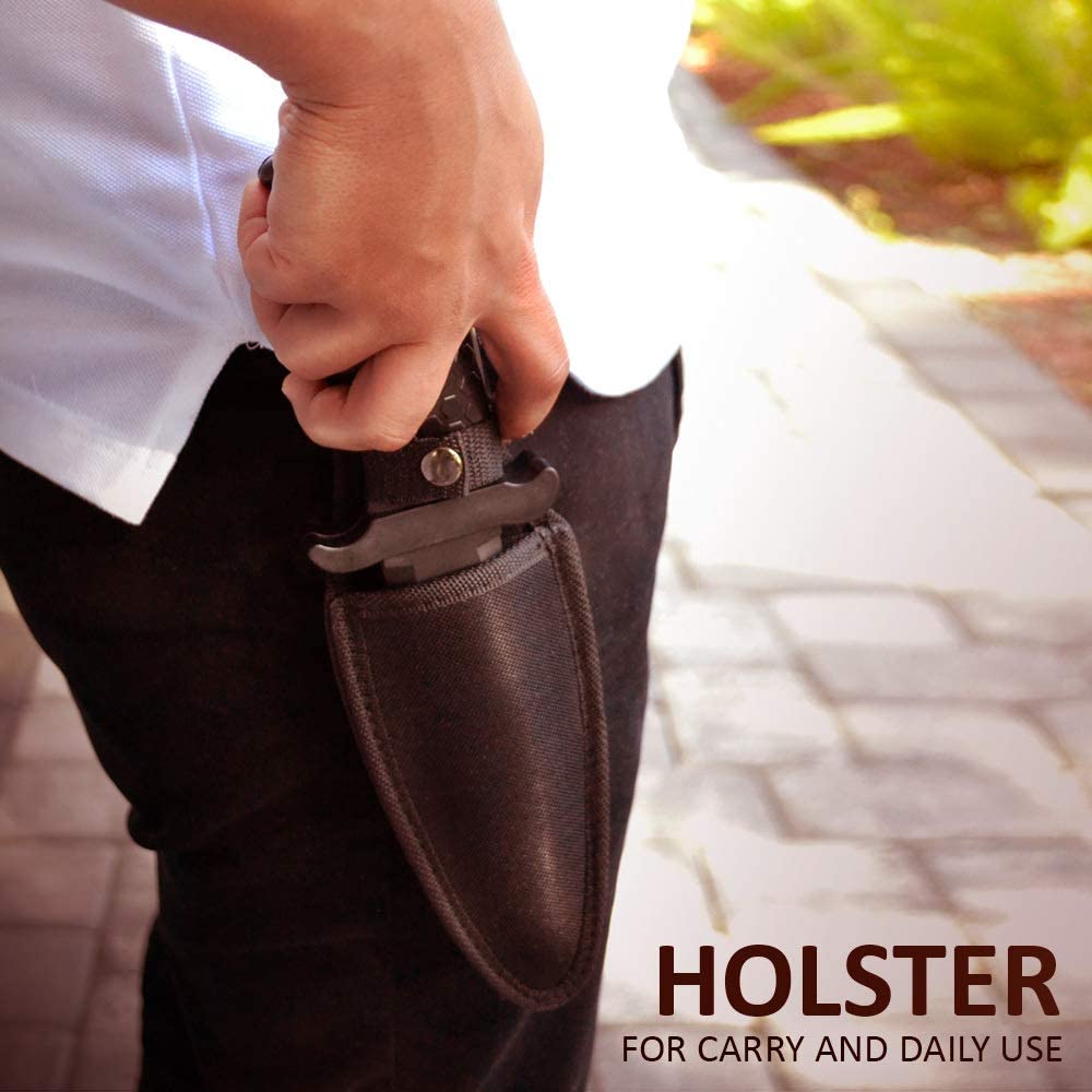 Onguard - Stun Gun Knife with LED Flashlight USB Charging - Stun Gun