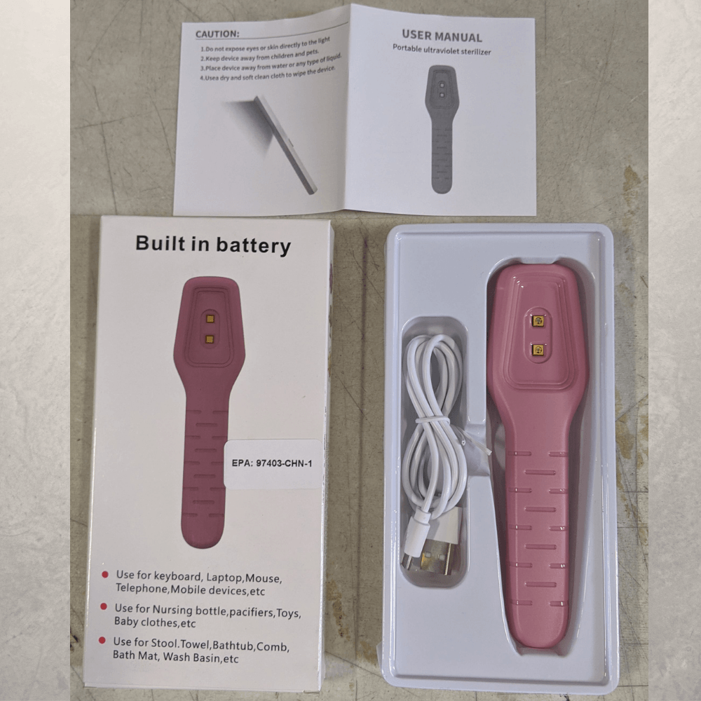 UV Light Sanitizer Wand - Portable for Daily Use Kills up to 99.9% Bacteria Mold and Viruses - Sterilizer