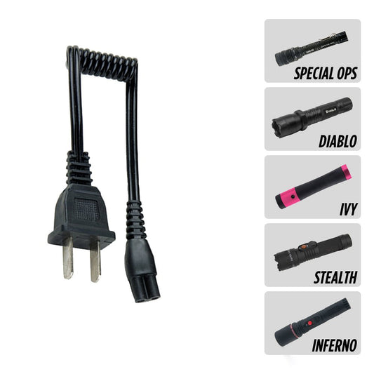 Stun Gun Charging Cord - Fits Most Stun Guns - Charger