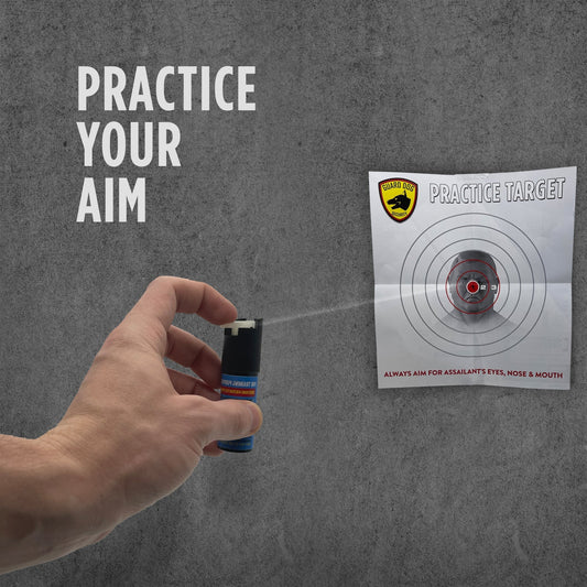 Practice Pepper Spray - Pepper Spray Keychain with Practice Canister - Pepper Spray