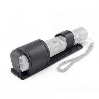 Premium Leather Holster for Stun Guns and Flashlights -