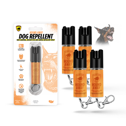 Hound Away Humane Citronella Dog Deterrent Spray for Walkers & Pet Owners