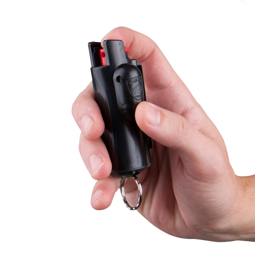 Accufire Pepper Spray with laser sight | Belt clip and Keychain ready