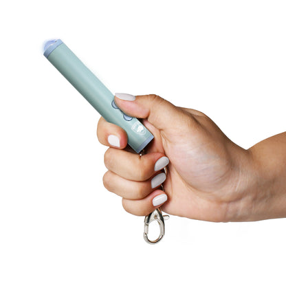Enlight Mini Compact Stun Gun w/ Soft-Touch Body, LED Flashlight, Quick Access Keychain Clasp