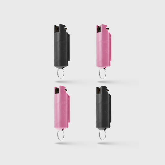 Quick Action Pepper Spray Hard Case with belt clip |  4 Pack