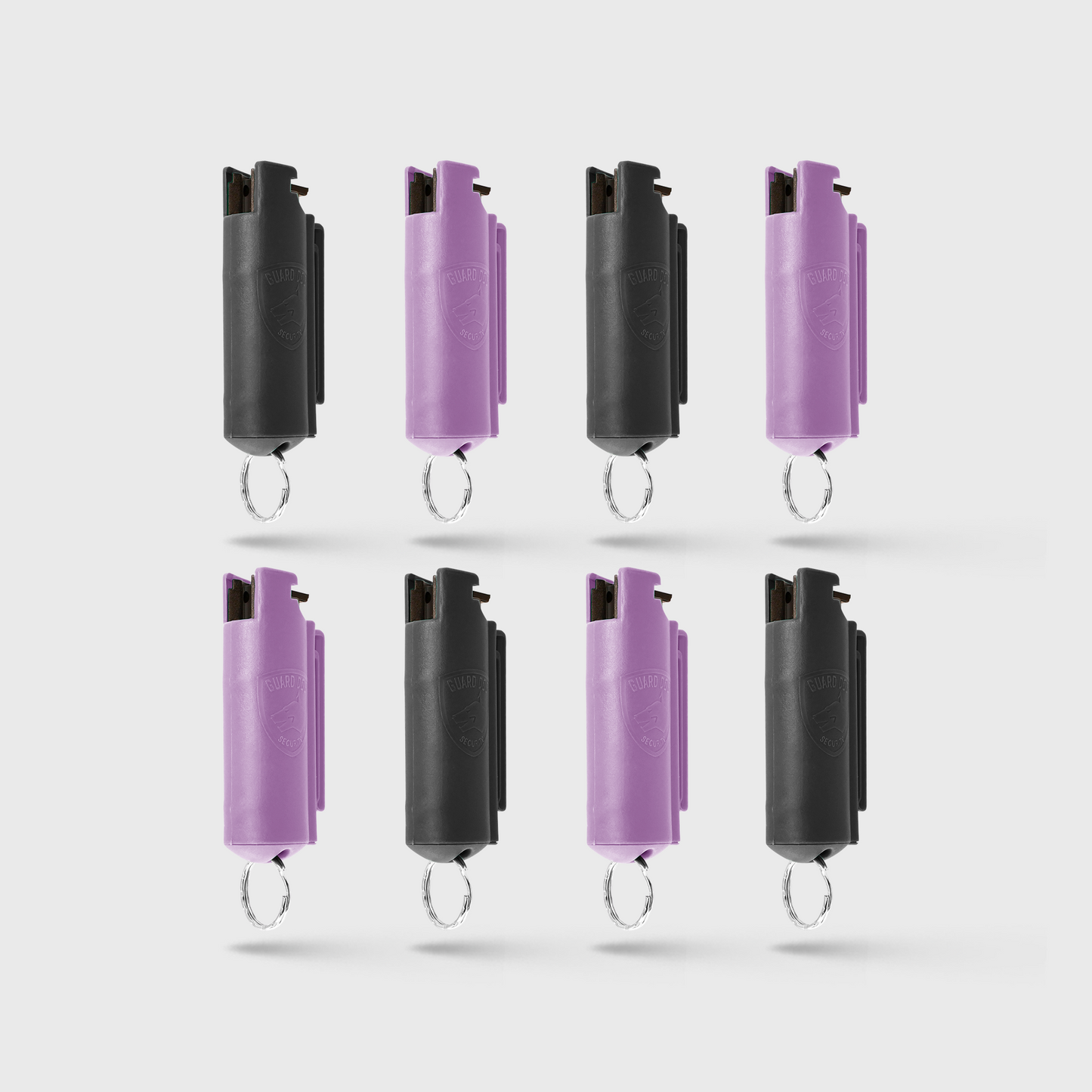 Quick Action Pepper Spray Hard Case with belt clip | 8 Pack
