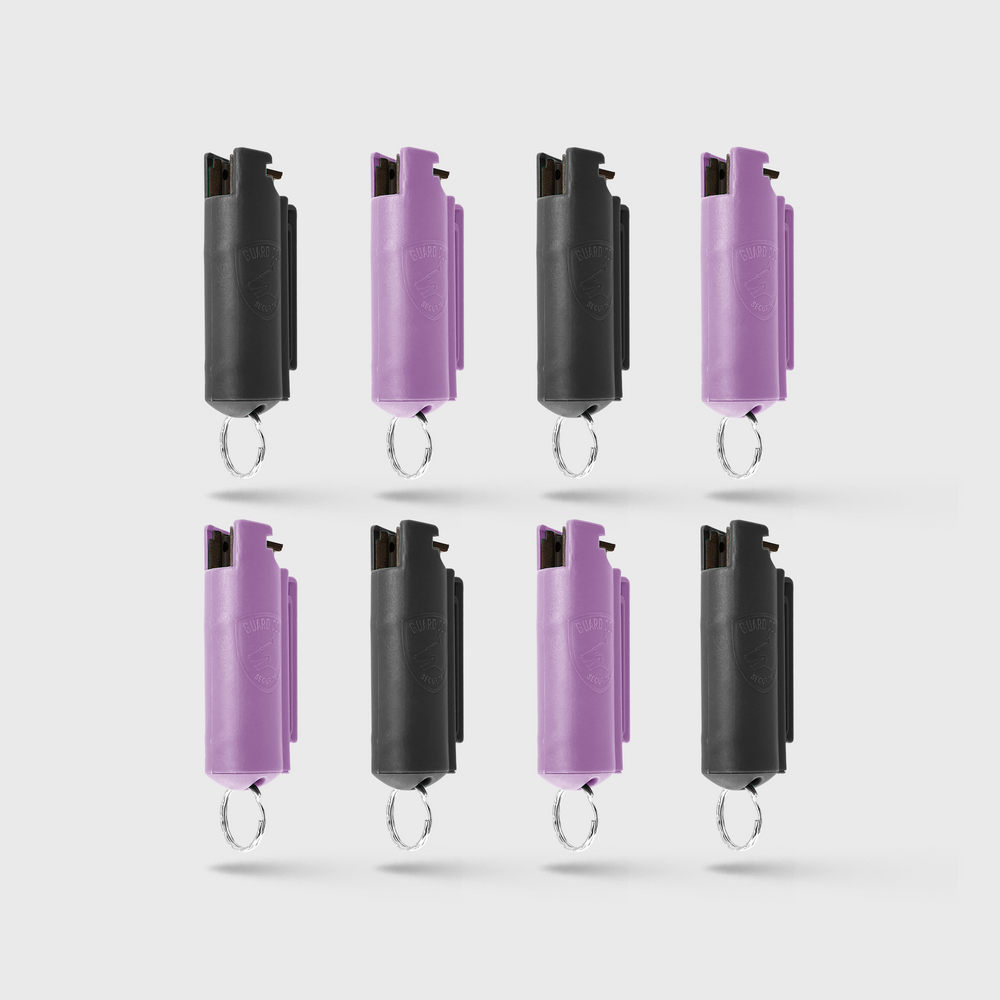 
                  
                    Pepper Spray Hard Case with Belt Clip | 0.5 oz w/ Keychain 8 Pack
                  
                