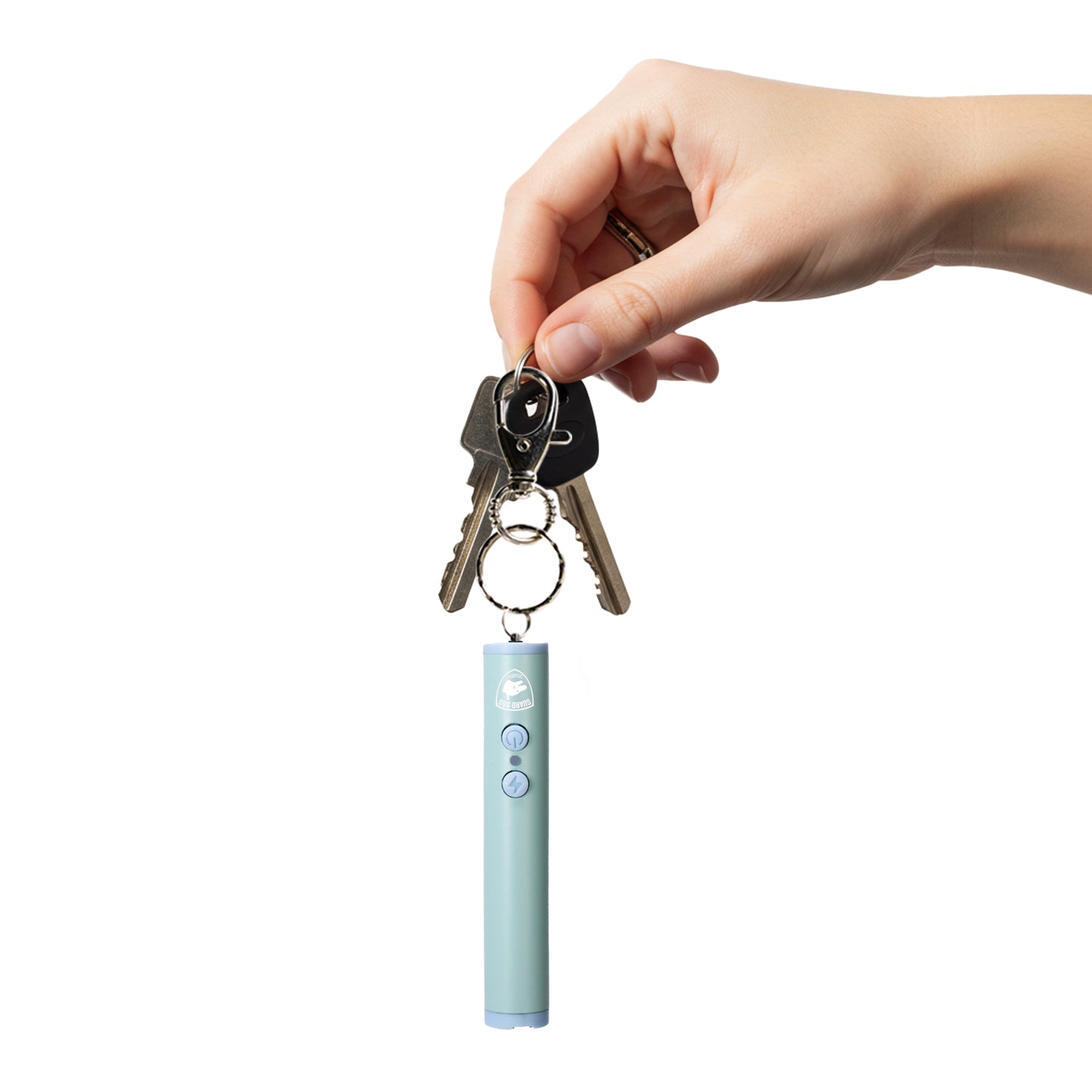 Enlight Mini Compact Stun Gun w/ Soft-Touch Body, LED Flashlight, Quick Access Keychain Clasp