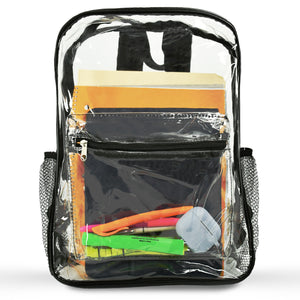 
                  
                    Clear Backpack Stadium Approved 15 x 11 x 5, Small and Transparent Backpack for Sports Event and Concerts
                  
                