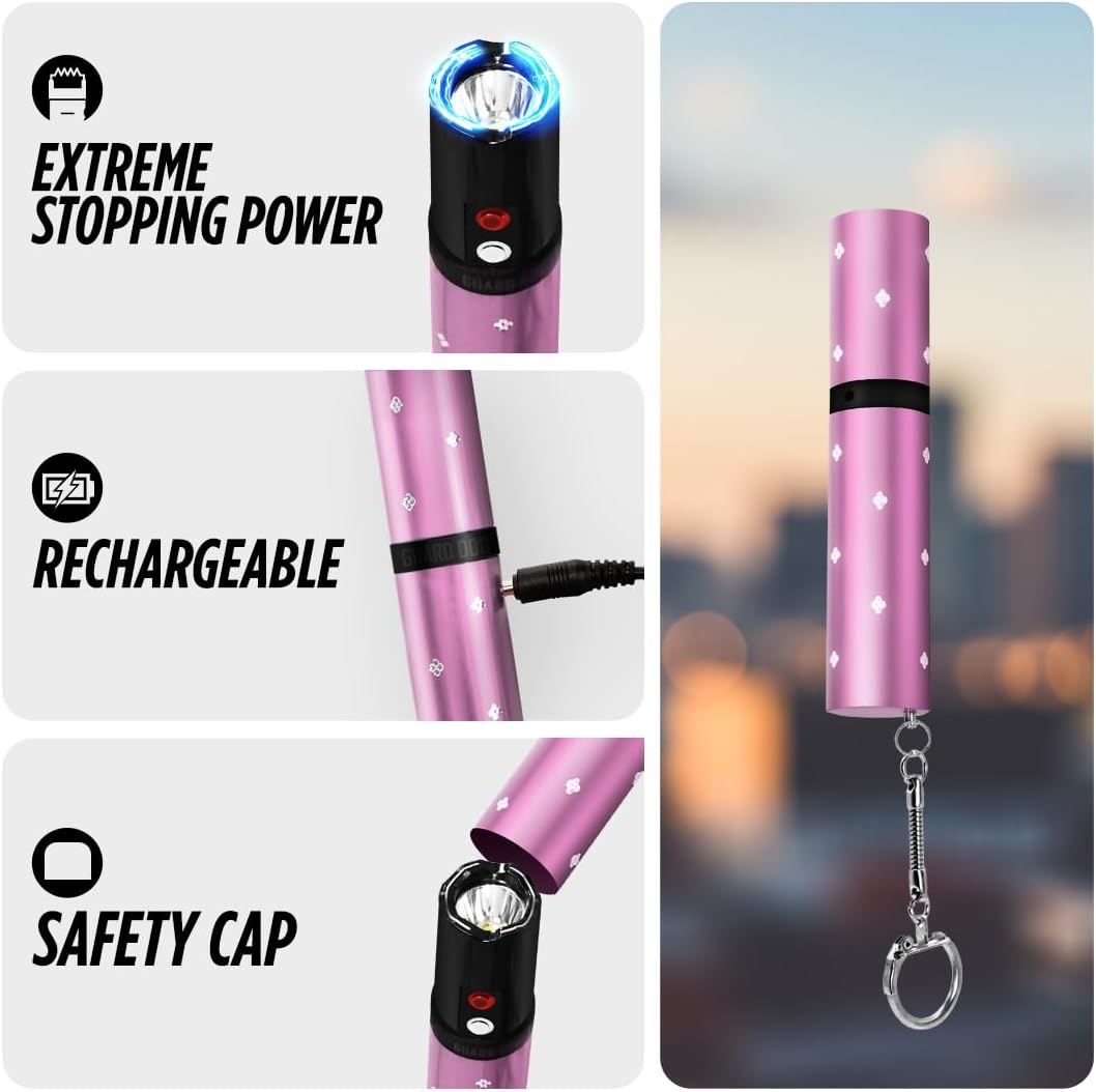 Lipstick Stun Gun Electra with Flashlight | 110 Lumen w/ Keychain