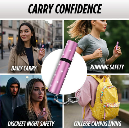 Lipstick Stun Gun Electra with Flashlight | 110 Lumen w/ Keychain