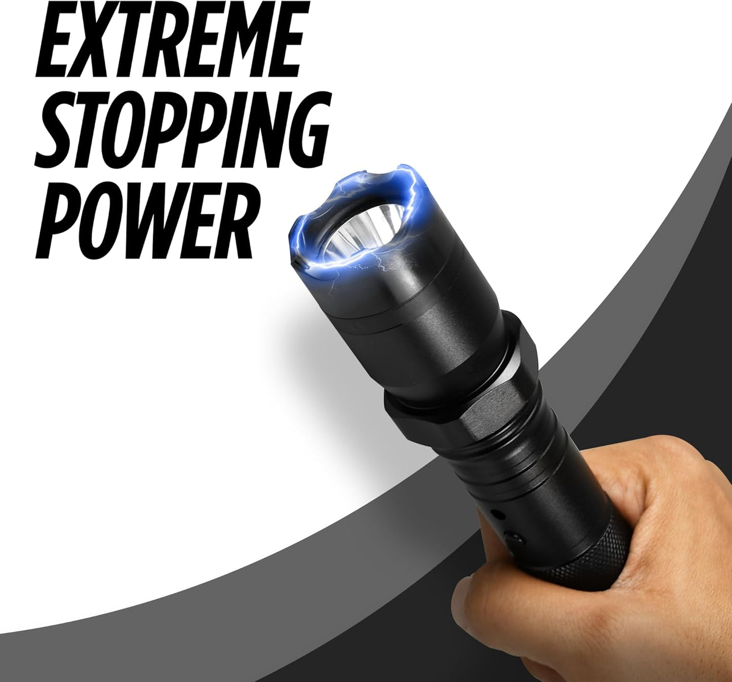 Stun Gun Diablo 2 with Flashlight | 320 Lumen and 3-Function Light