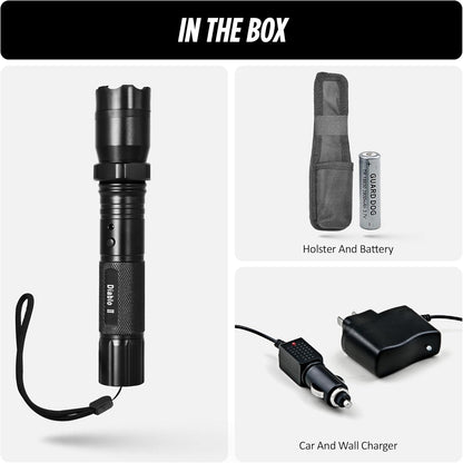 Stun Gun Diablo 2 with Flashlight | 320 Lumen and 3-Function Light