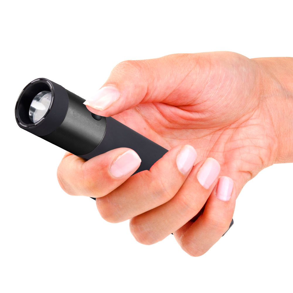 Stun Gun Ivy with Flashlight | 110 Lumen Rubberized Grip