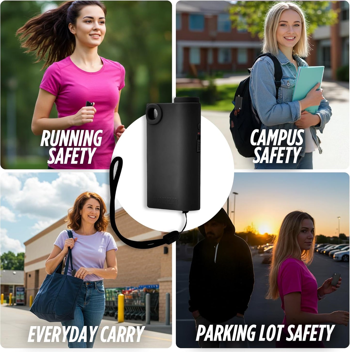 Pepper Spray with Stun Gun and Flashlight | Glow in the dark can