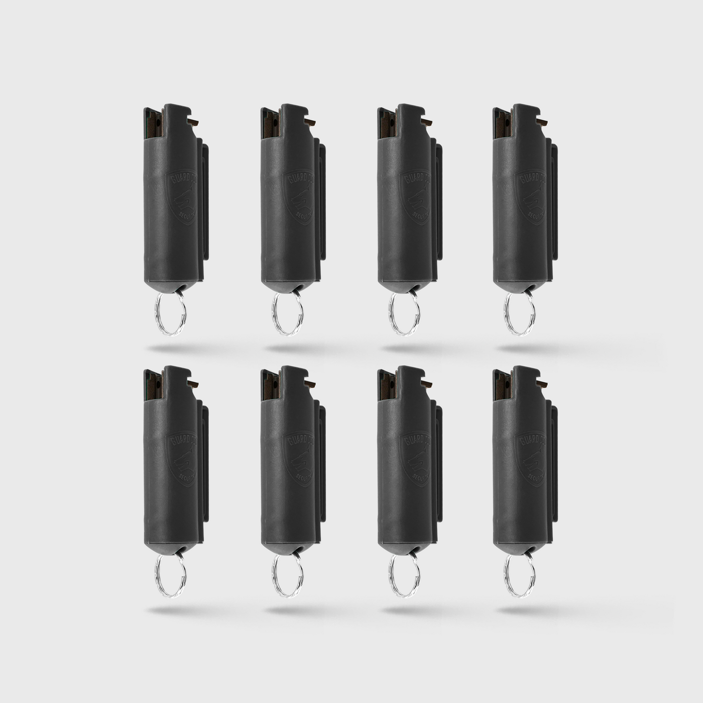 Quick Action Pepper Spray Hard Case with belt clip | 8 Pack