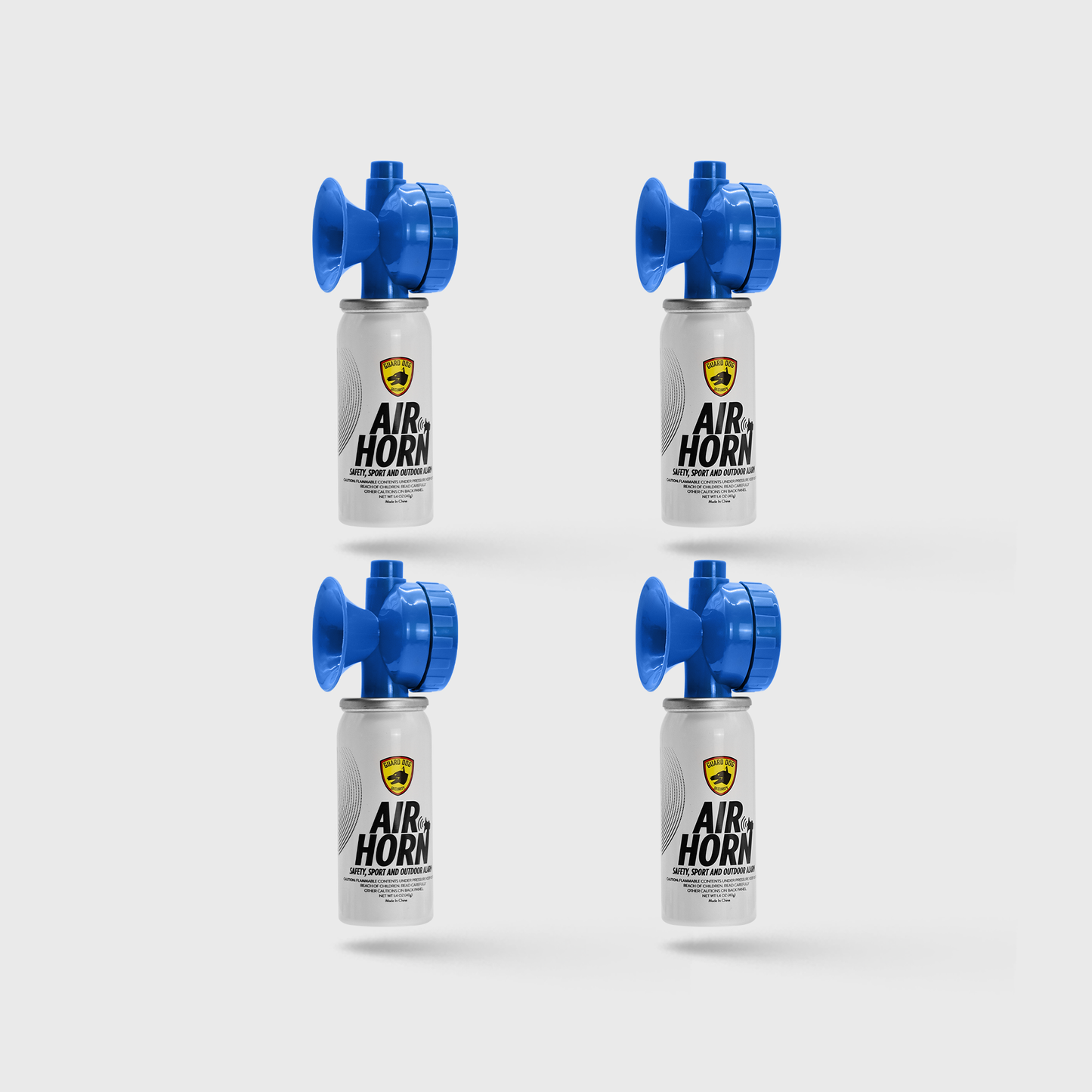 Air Horn 1.4 oz | 1-mile away safety and Outdoor Alarm 4 Pack