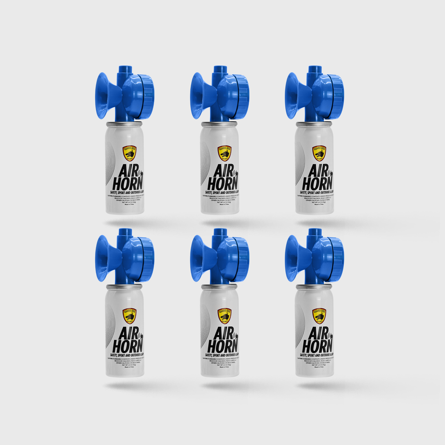 Air Horn 1.4 oz | 1-mile away safety and Outdoor Alarm 6 Pack