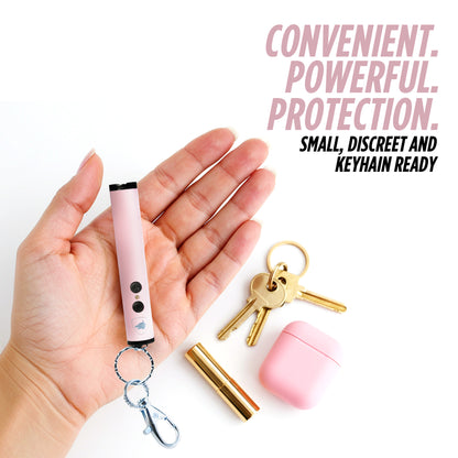 Compact Stun Gun with LED Flashlight & Keychain Clip | Enlight Mini