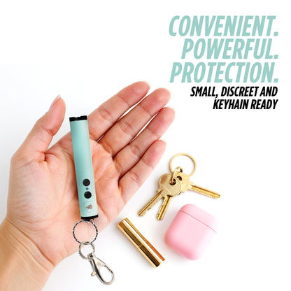 Compact Stun Gun with LED Flashlight & Keychain Clip | Enlight Mini