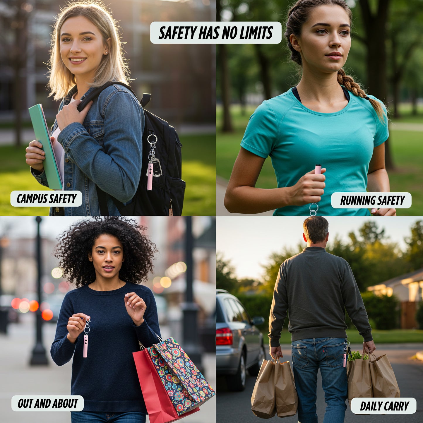 Compact Stun Gun with LED Flashlight & Keychain Clip | Enlight Mini