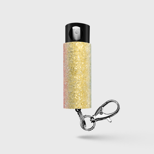Pepper Spray with Stylish Rhinestone Design | GID w/ Snap Clip