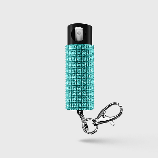 Pepper Spray with Stylish Rhinestone Design | GID w/ Snap Clip