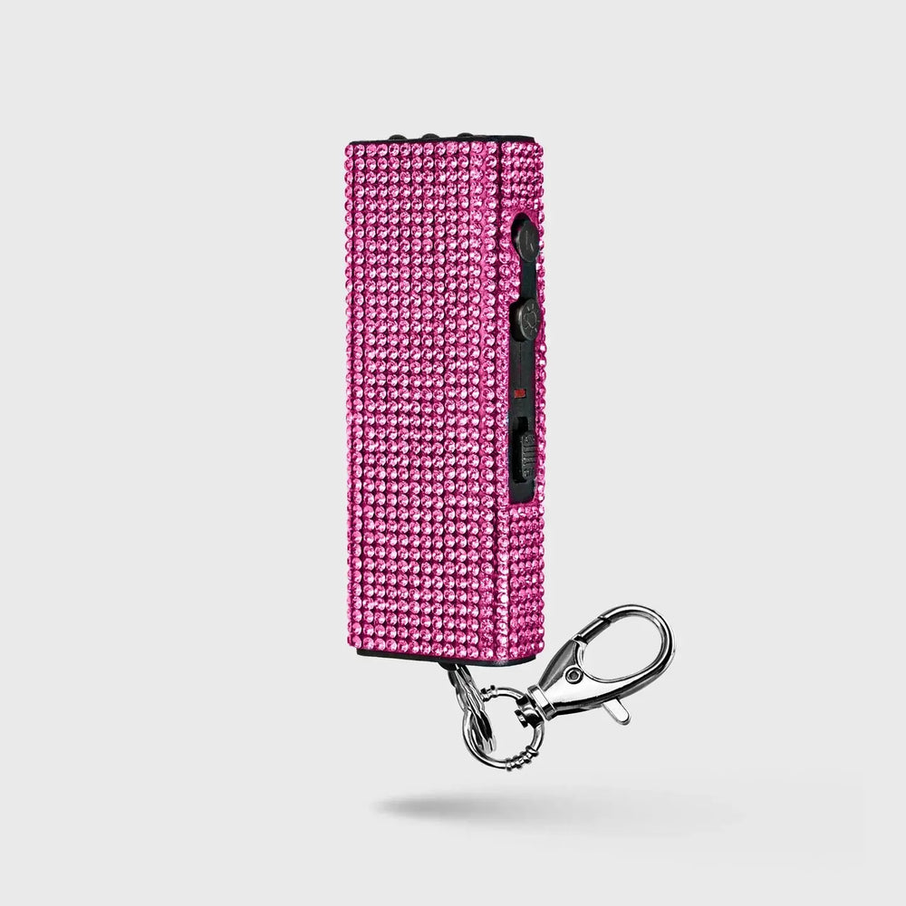 
                  
                    Stun Gun with Stylish Rhinestone Design | LED Light w/ Keychain
                  
                