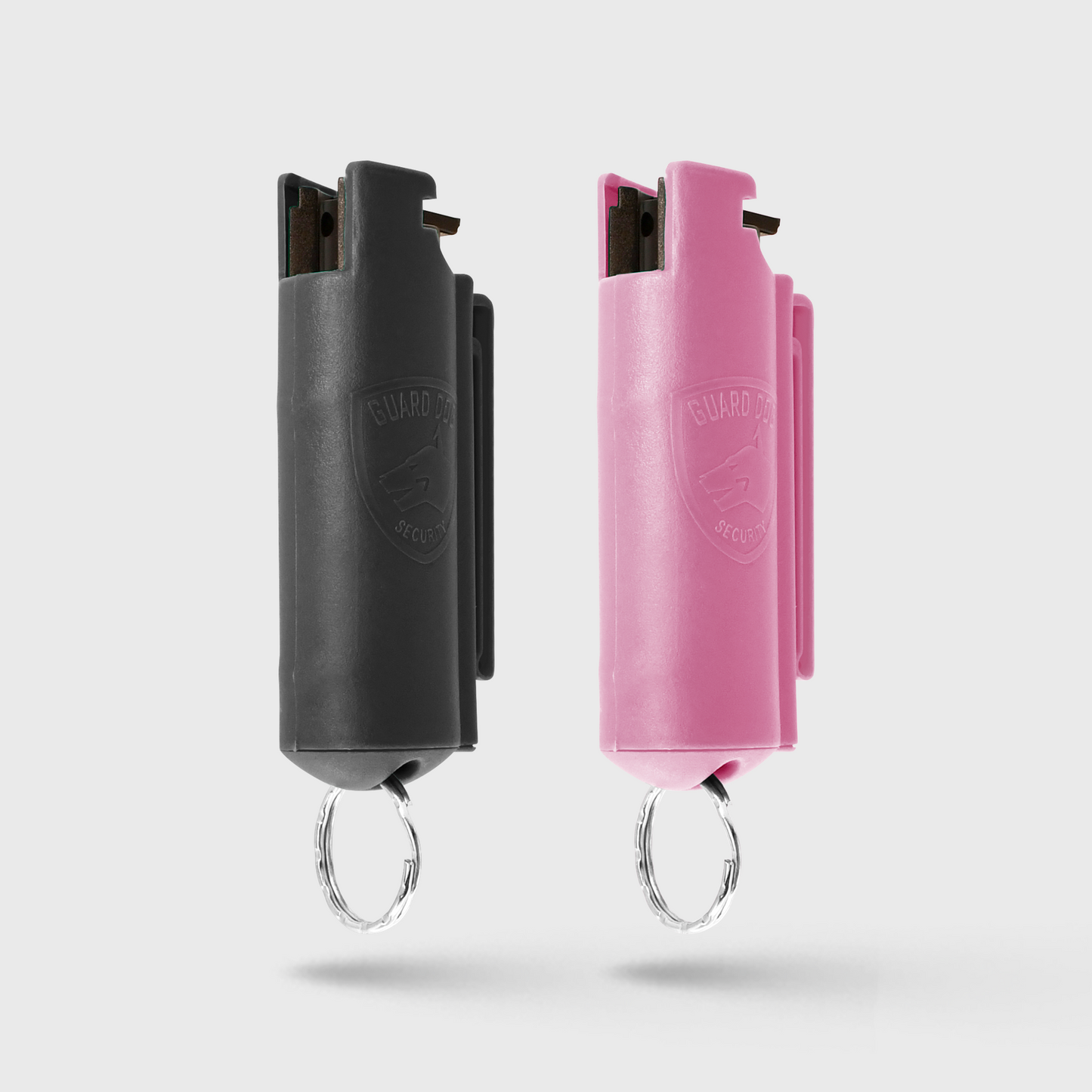 Pepper Spray Hard Case with Belt Clip | 0.5 oz w/ Keychain 2 Pack