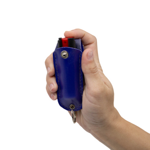 
                  
                    Blue Soft Case Pepper Spray with Soft Leather Case | 0.5 oz keychain ready
                  
                