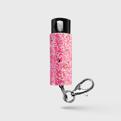 Pepper Spray with Stylish Rhinestone Design | GID w/ Snap Clip