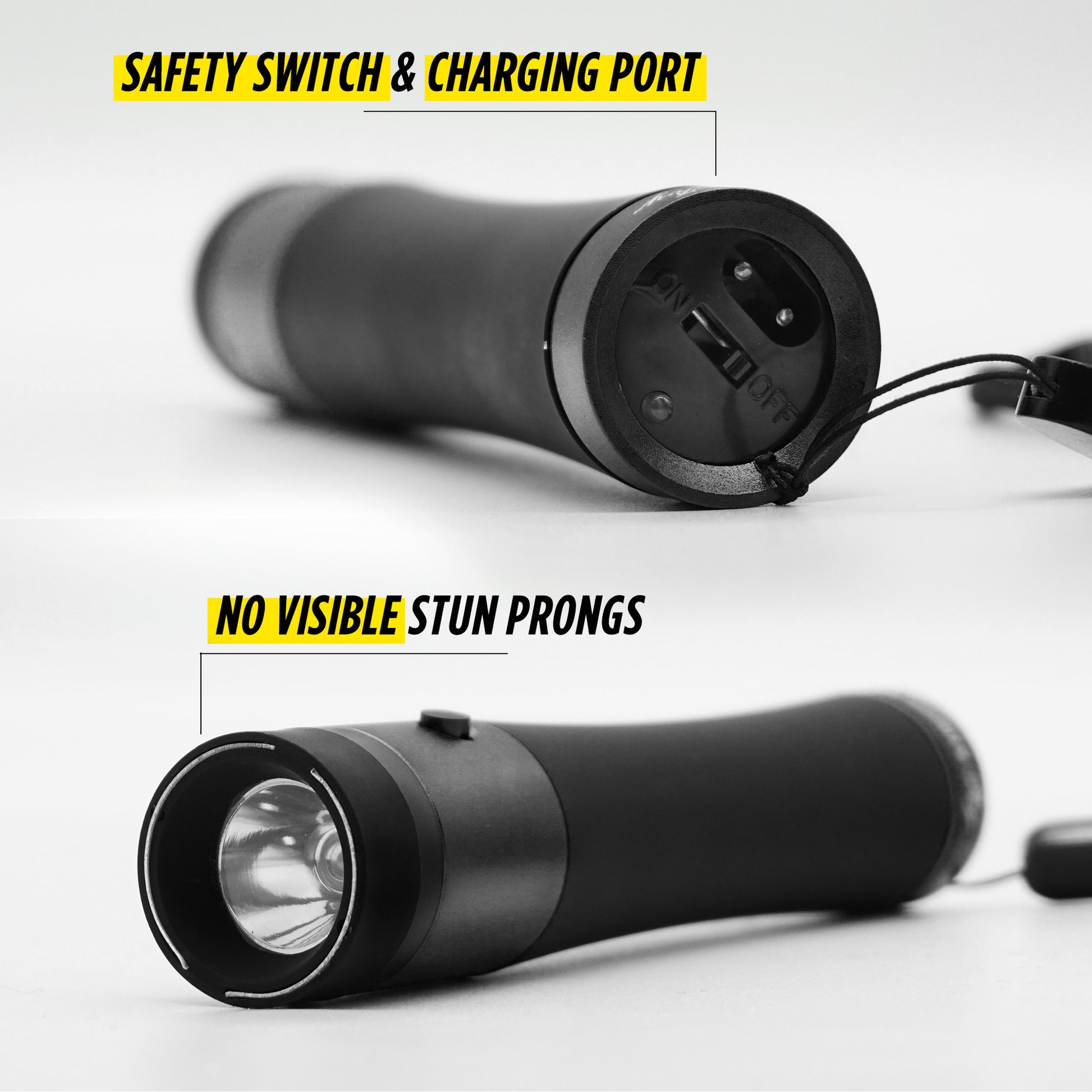 Stun Gun Ivy with Flashlight | 110 Lumen Rubberized Grip