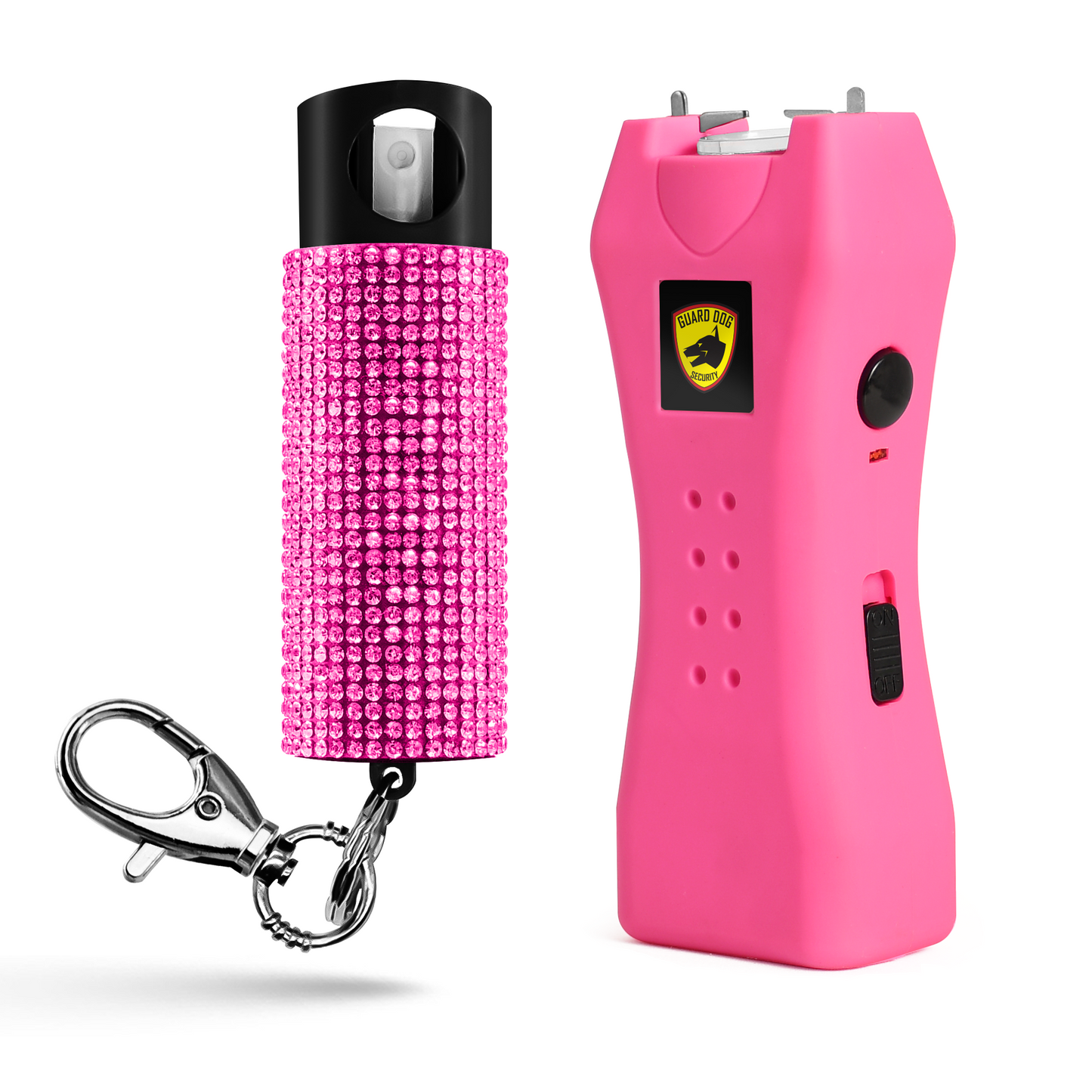 Pepper Spray and Stun Gun Combo with Rechargeable Flashlight