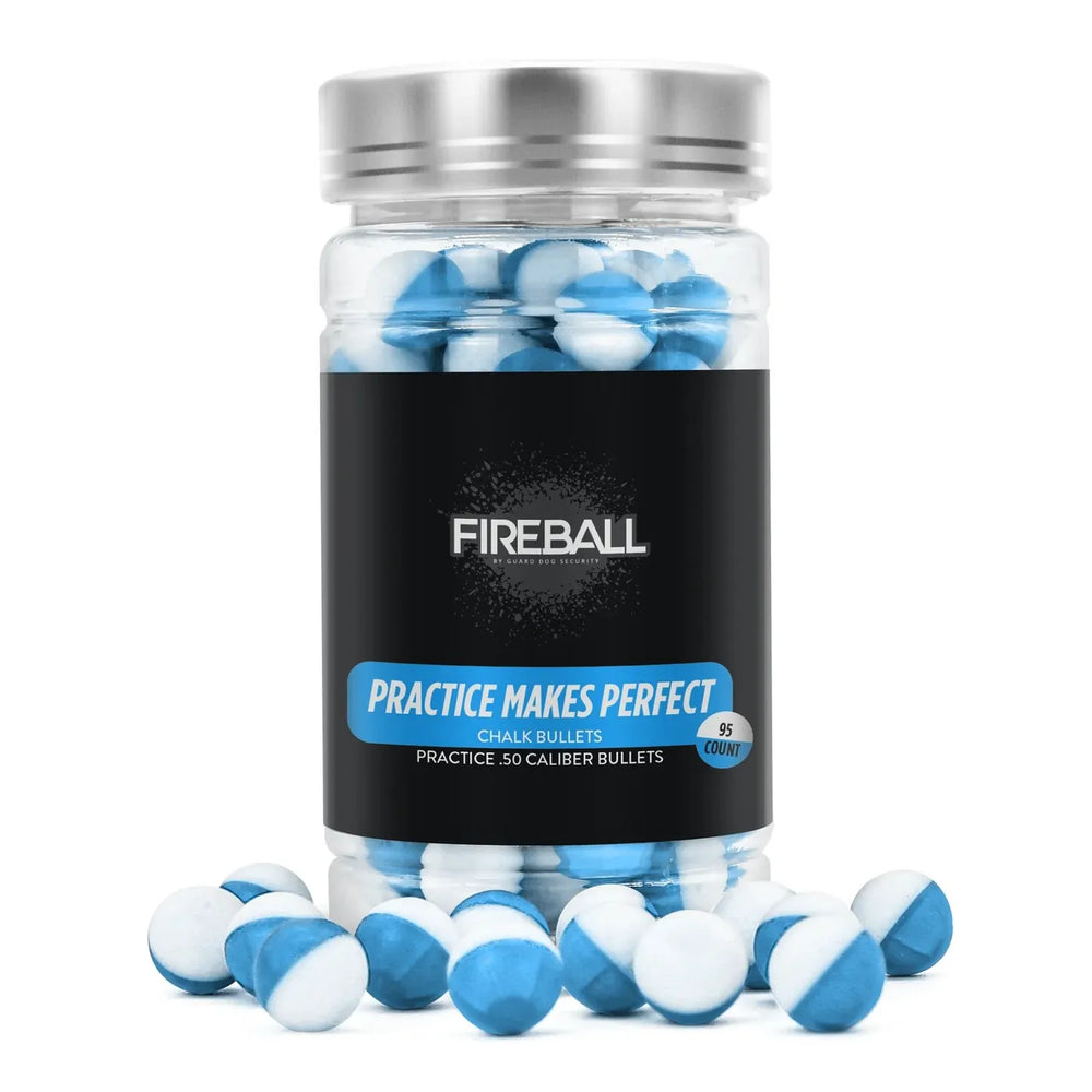 
                  
                    Chalk balls for training and Self Defense | .50 Caliber Inert rounds
                  
                