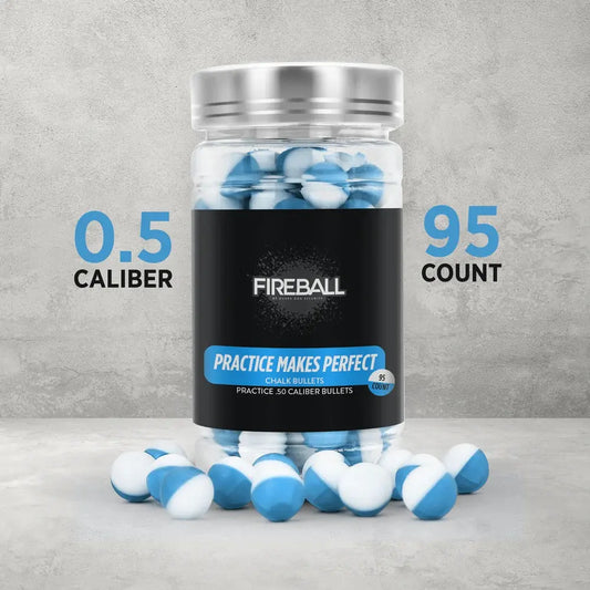 Chalk balls for training and Self Defense | .50 Caliber Inert rounds
