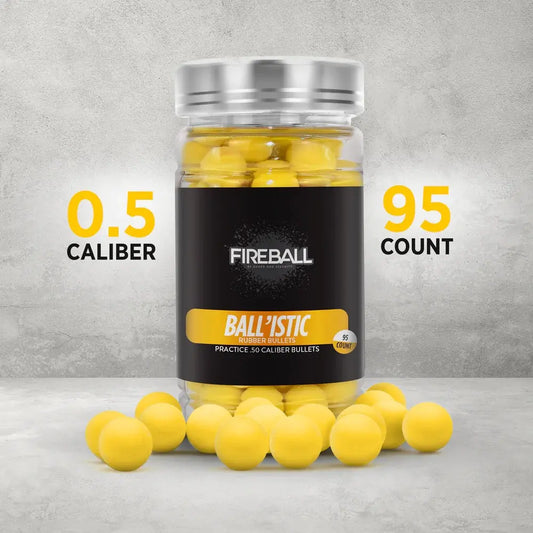 Rubber balls for training and Self Defense | .50 Caliber Reusable